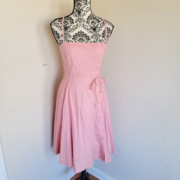The Hirsh Girl x Lord & Taylor Vintage 70s/80s Front Button Fit & Flare Dress - Picture 1 of 4